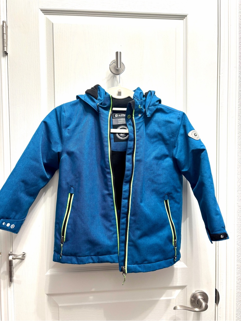 Killtech Kids' Waterproof Ski Jacket in Bright Blue | Level 3 Warmth, Waterproof